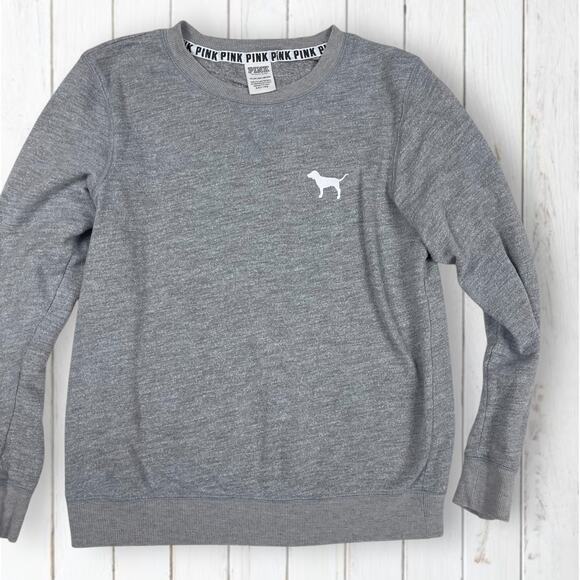 Victoria's Secret‎ PINK Gray Pullover Sweatshirt Size XS - Picture 2 of 5